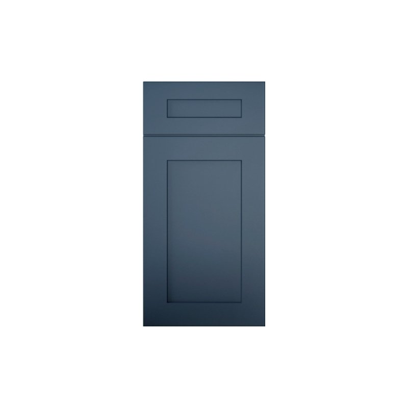 OPPOLIA Navy Blue Modern Style Ready to Assemble Modular Kitchen Cabinets RTA Cabinets With Island For Villa