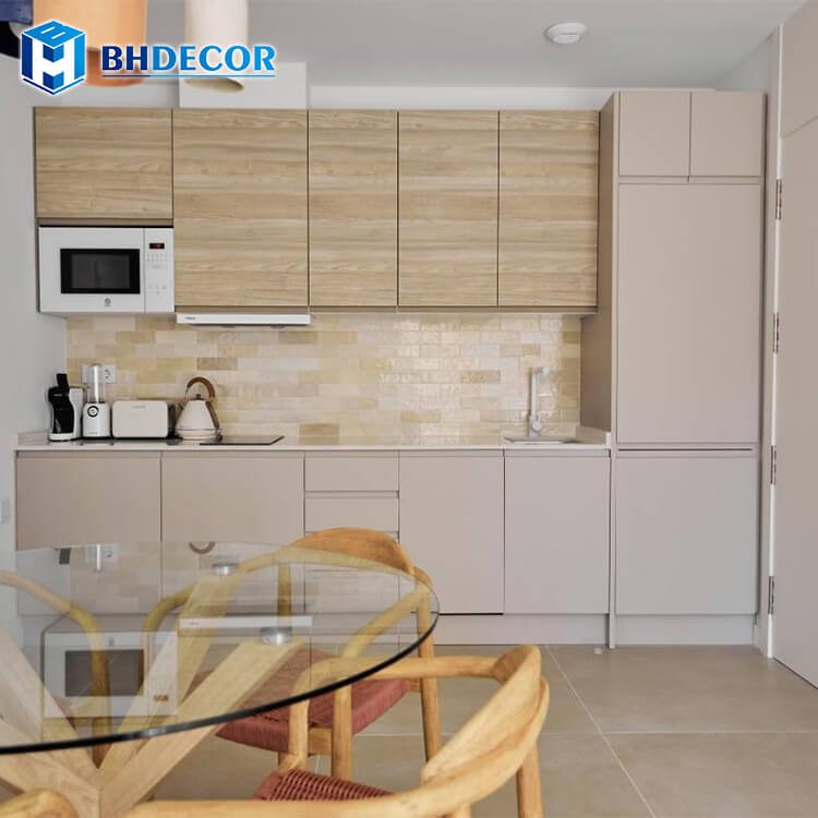 Tiny Home Full Set Complete Sets Cabinets Luxury Solid Wood Small Place Kitchen Cabinet With Sink Stainless For Hotel Minor Unit
