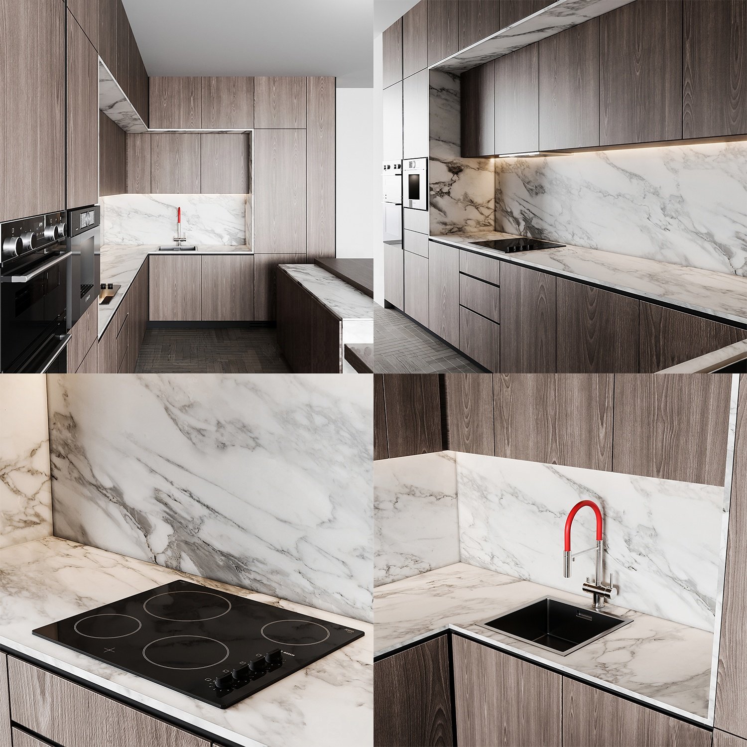 PA kitchen units set modern designs furniture island table with storage solid wood luxury kitchen cabinets