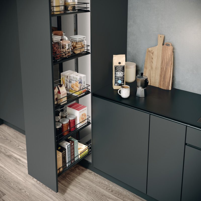 High Cabinet Top Cabinet Pull-down Vertical Lifting Built-in Tempered Glass Drawer Basket Shelf