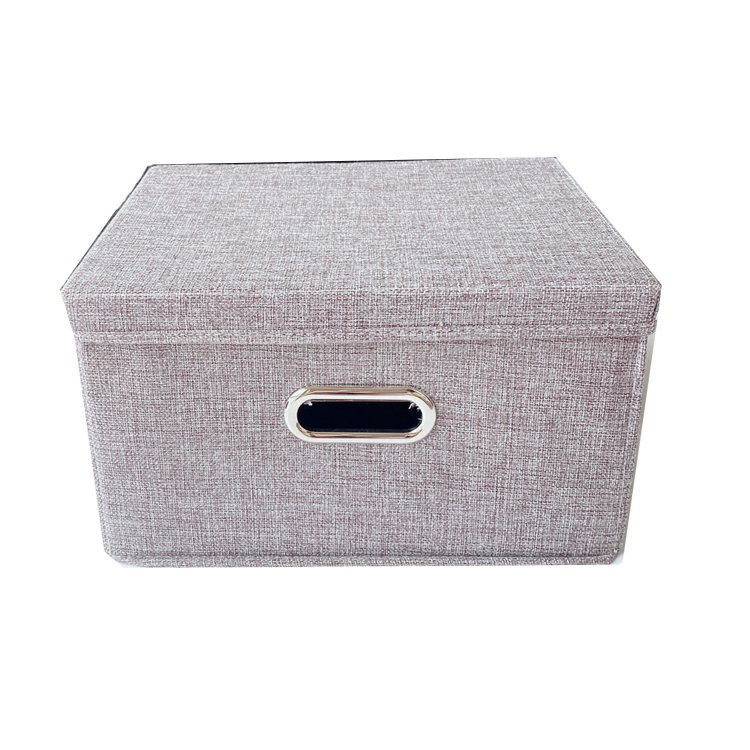 Dustproof Folding Gray Fabric Storage Box for Closet Systems & Organizers Multi-Purpose for Clothing Laundry Toy Storage