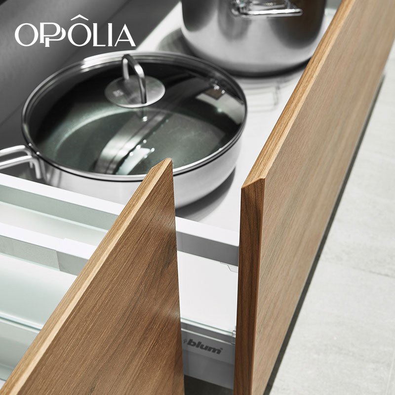 OPPOLIA Mueble Disena Muebles Shanghai Conjuntos Brillante Simples A Prueba Insectos La Isla Moderna Gabinetes De Cocina