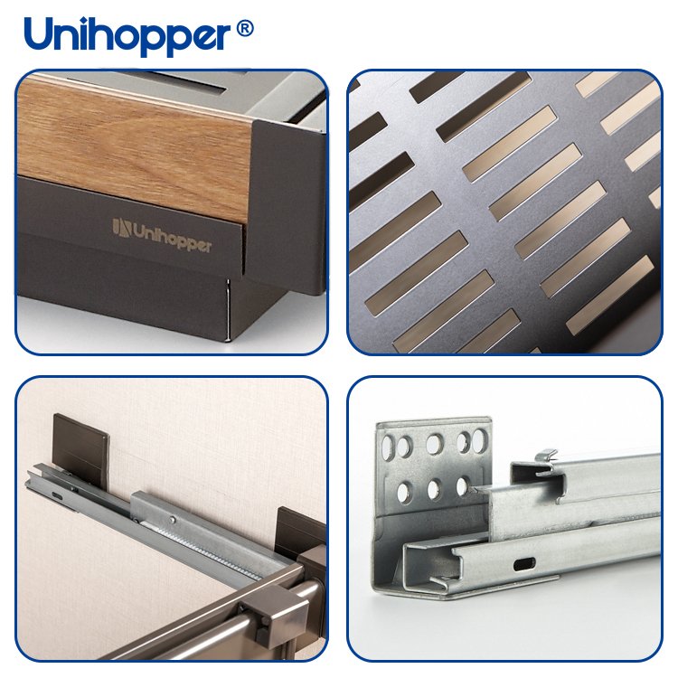 Unihopper Wardrobe Basket Closet Organizer Metal Soft Close Pull Out Drawer for Clothes Storage