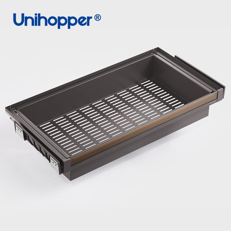 Unihopper Wardrobe Basket Closet Organizer Metal Soft Close Pull Out Drawer for Clothes Storage