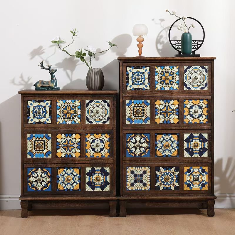 Paulownia wood Cabinet with Drawers Factory Design for Living Room Home Office Kitchen Farmhouse and retro Style
