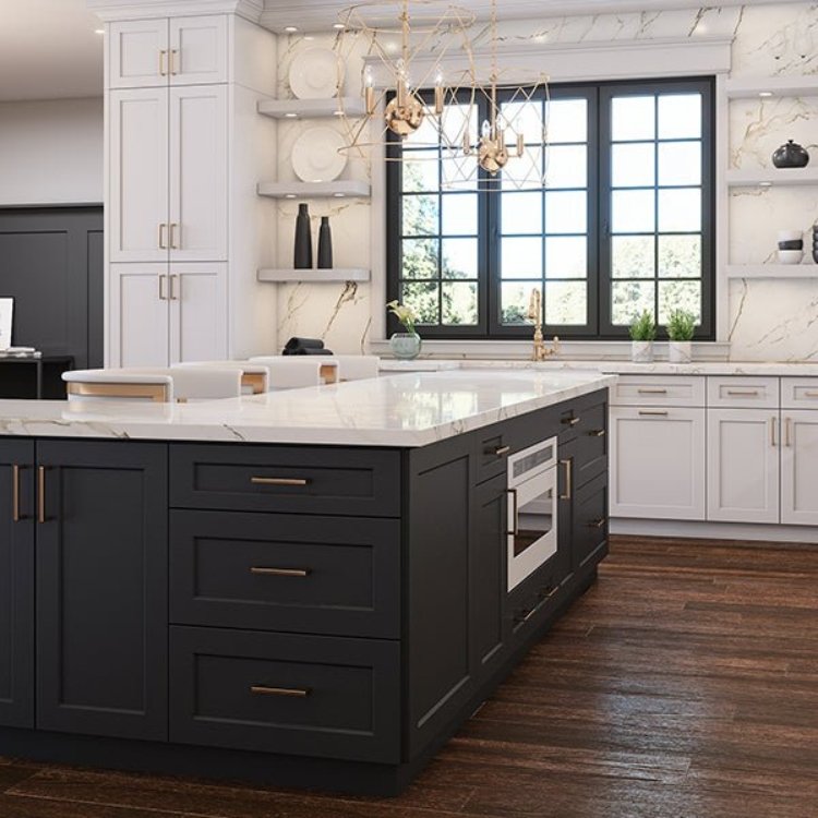 Kitchen Cabinet Manufacturers Modern Black Kitchen Cabinets With Island MDF American Style Kitchen Cabinets Sets