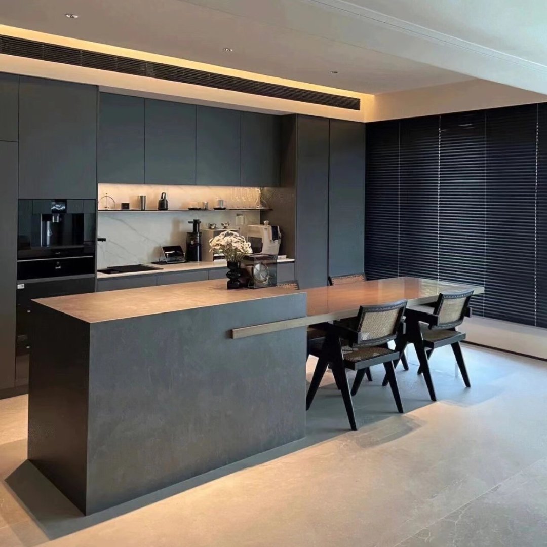 Kitchen Cabinet Manufacturers Modern Black Kitchen Cabinets With Island MDF American Style Kitchen Cabinets Sets