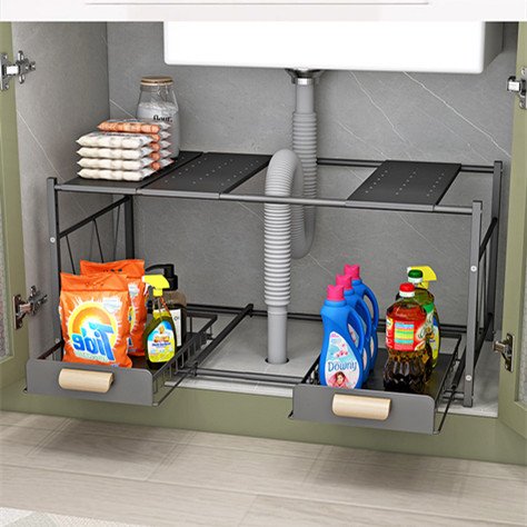 GOURMAID Under Cabinet Organizer Bathroom Drawer Organizer