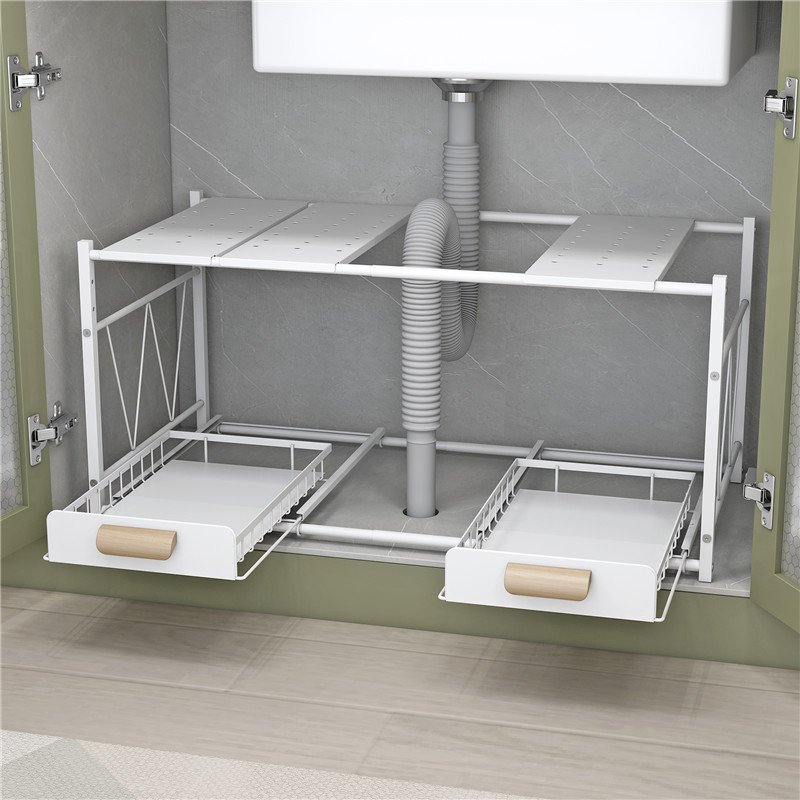 GOURMAID Under Cabinet Organizer Bathroom Drawer Organizer