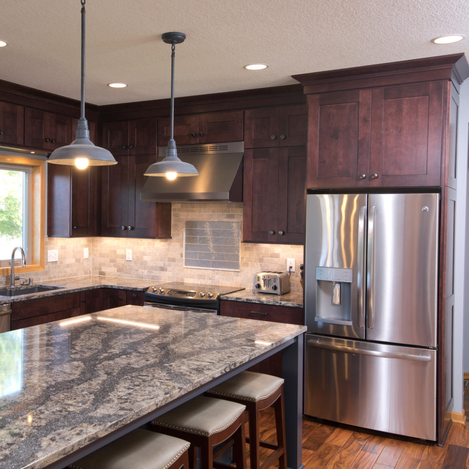 Prefab Stainless Steel Kitchen Cabinet Modular Kitchen Modern Kitchen with islands designs cabinets