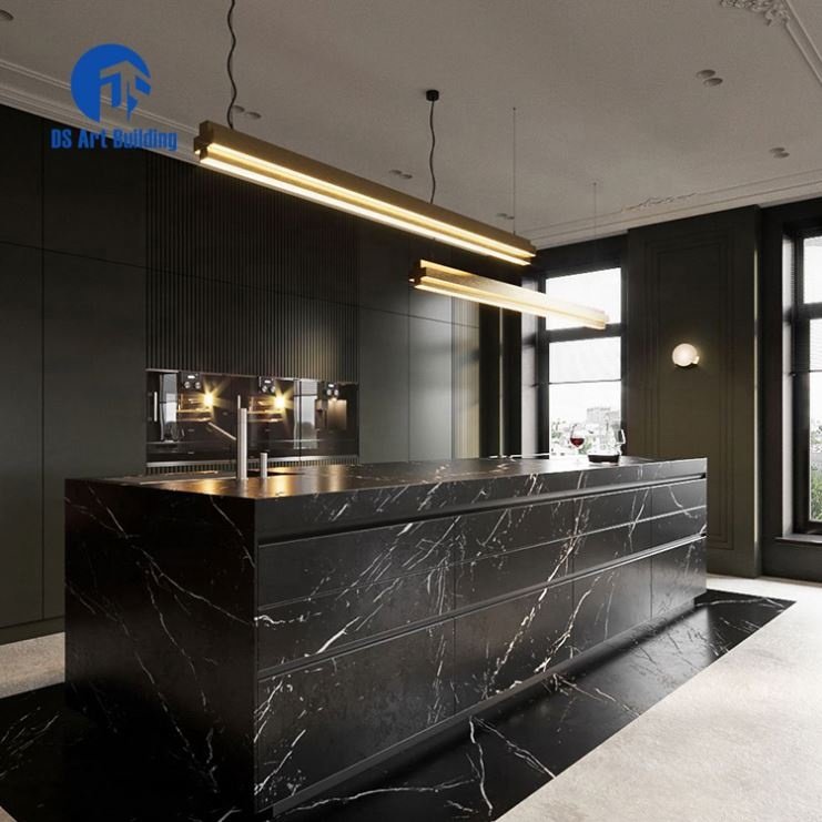 DS New design lacquer painting kitchen cabinets cupboard