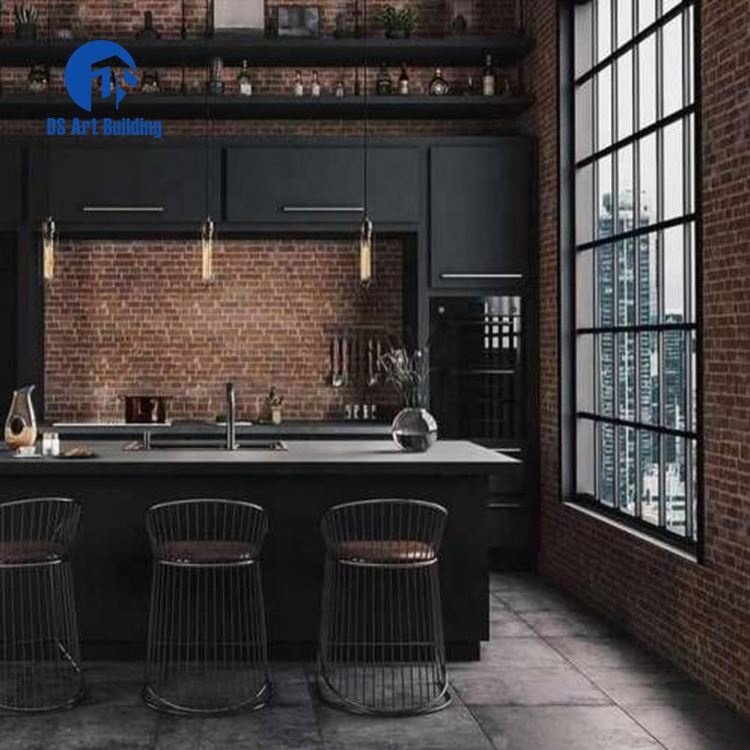 DS New design lacquer painting kitchen cabinets cupboard