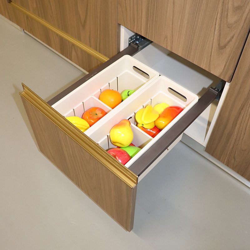 Fruits and vegetables basket kitchen sliding shelf drawer basket storage shelf