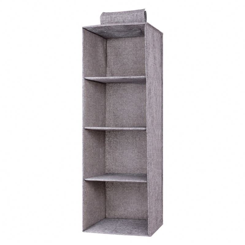 New fabric Storage Basket Closet Organizer Wardrobe Large Capacity Hanging Cabinet Organizer Storage Bag