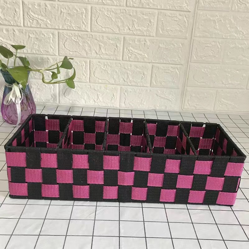 Wholesale multi-specification woven nylon with desktop storage and finishing baskets, drawer storage baskets