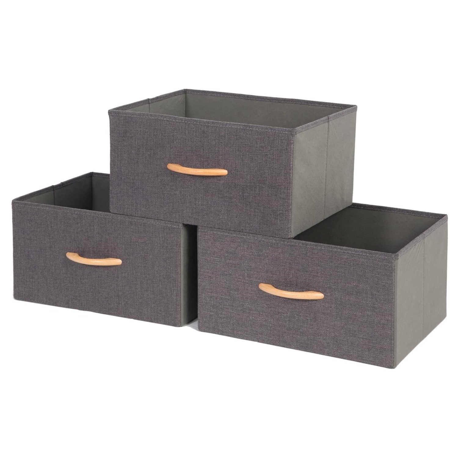 Household Foldable Clothing Toy Magazine Organizer Handle Fabric Storage Drawers Wardrobe Basket Storage Living Room Sundries