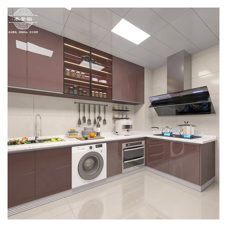 rta kitchen cabinet set modern kitchen decor MDF carcase kitchen cabinets for small spaces modular custom furniture manufacturer