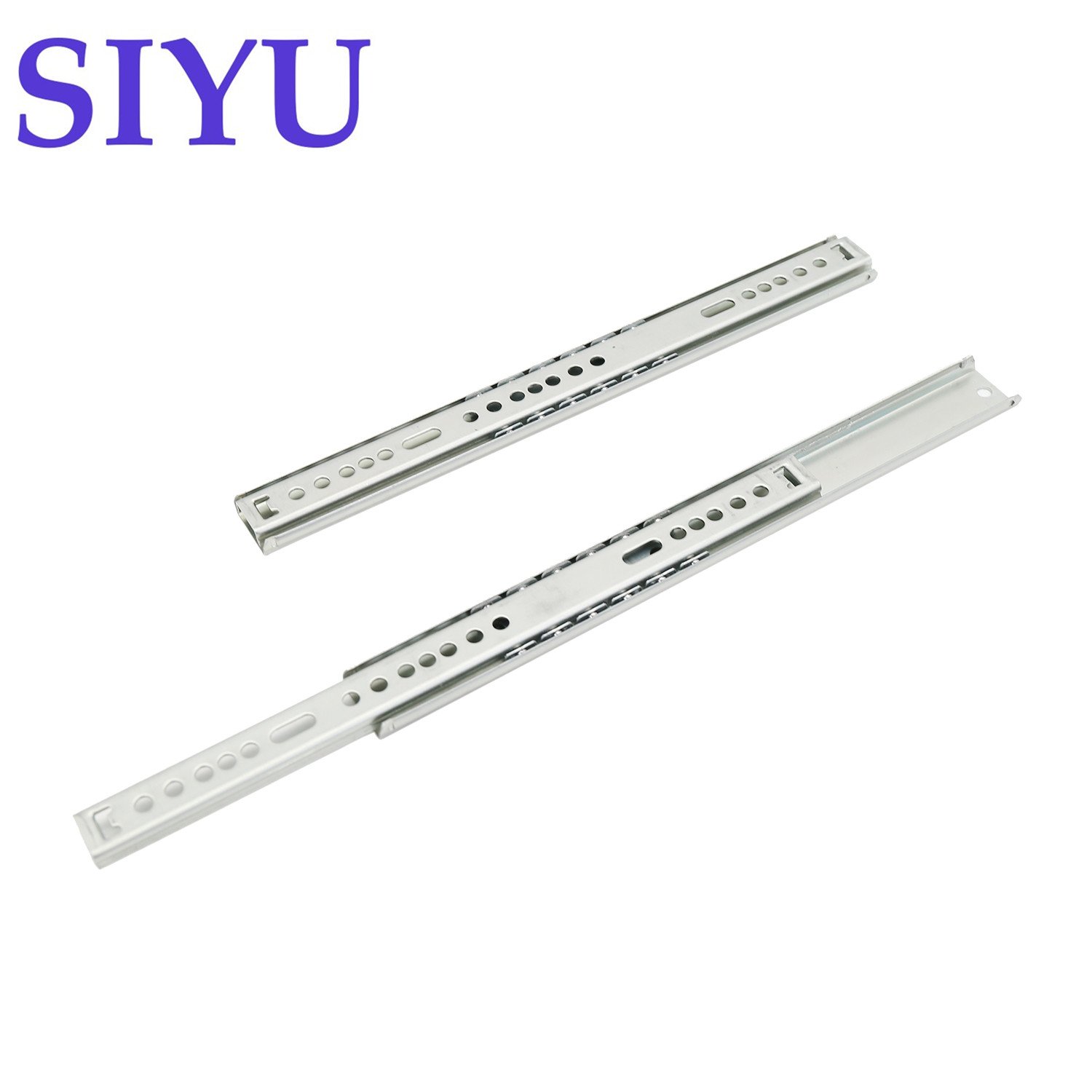 2 Fold Ball Bearing Single Extension Side-Mount Sliding Drawer Slides