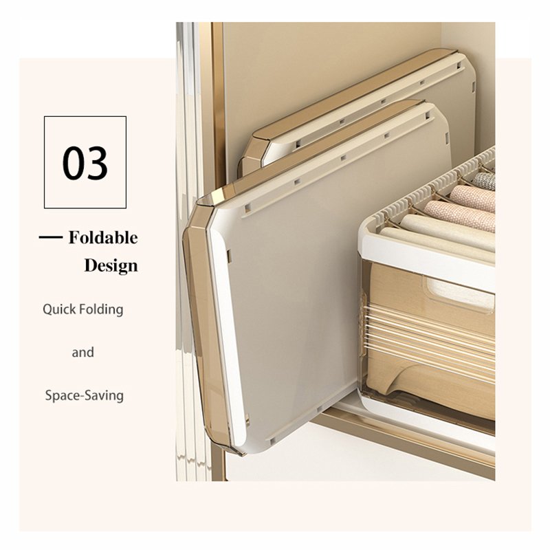 Clothes Storage Box Foldable Layered Basket for Household Clothes and Pants for Organizing Wardrobes and Drawers