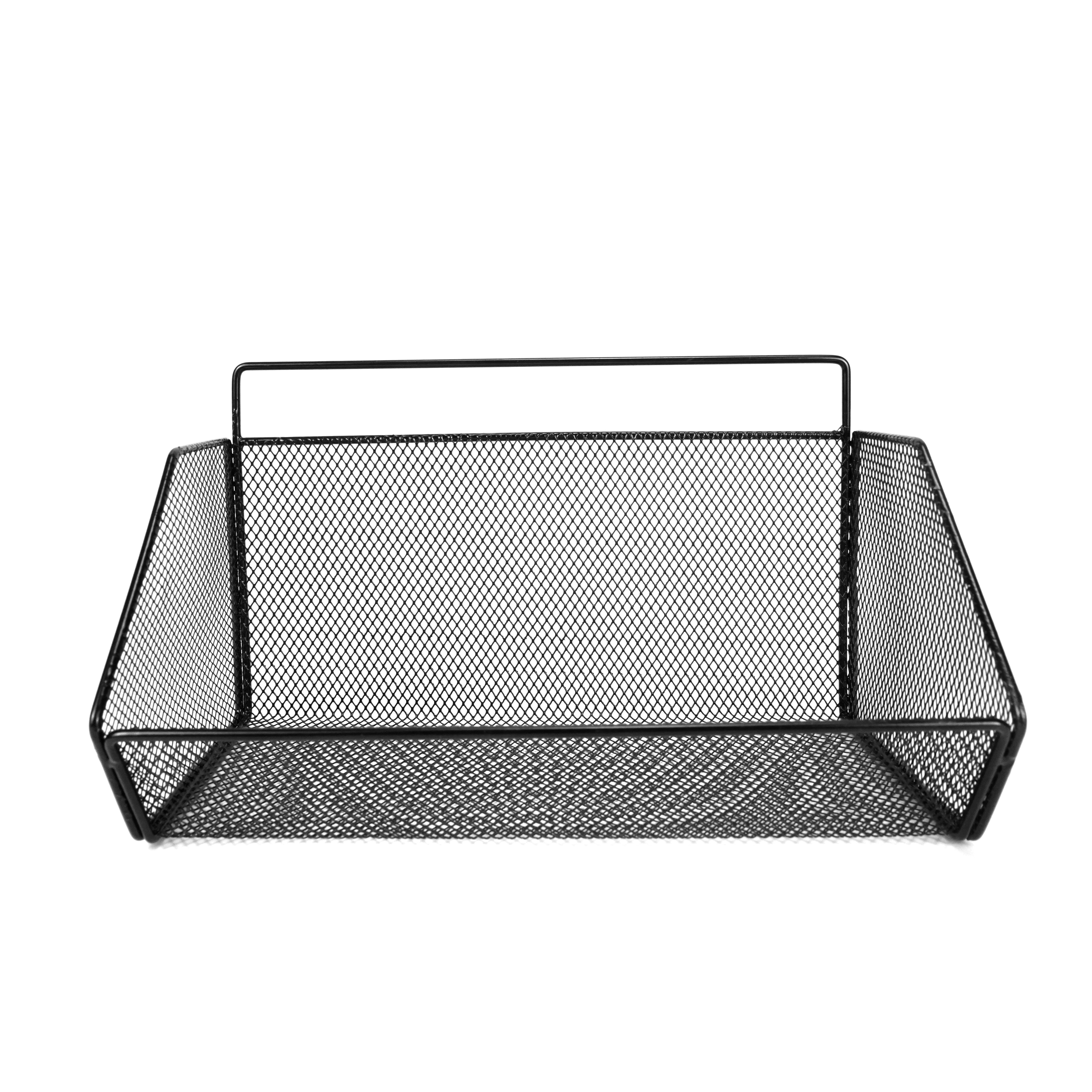 Kitchen Large Cabinet Wall Mounted Basket For Storage Organization Rustic Decor Sturdy Steel Wire Storage Bin