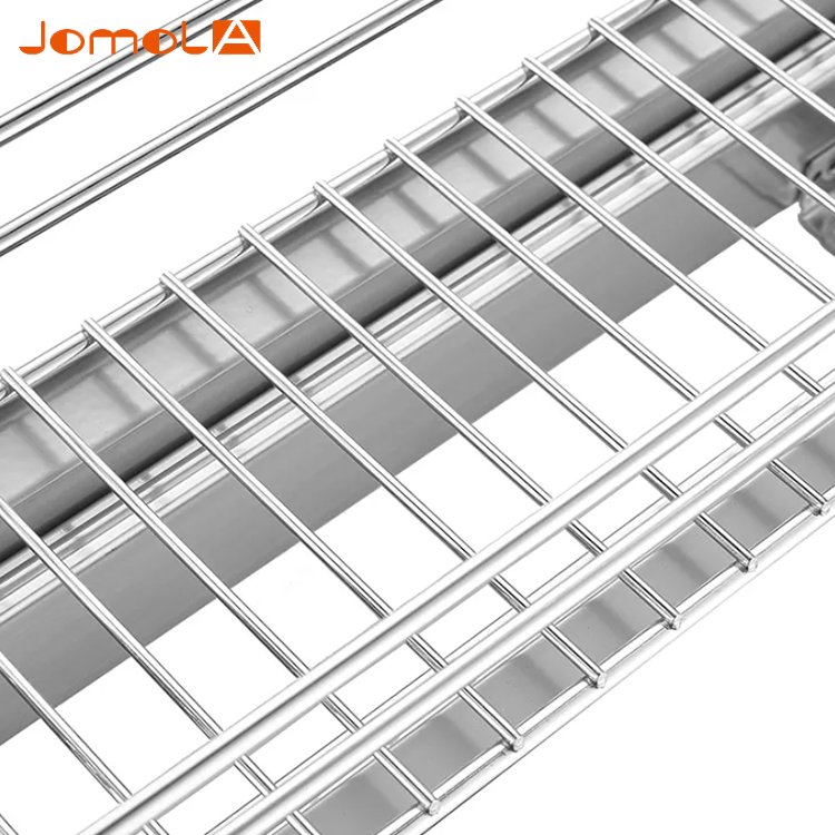 Narrow style kitchen cabinet spice storage rack pull out drawer basket with soft closing rails