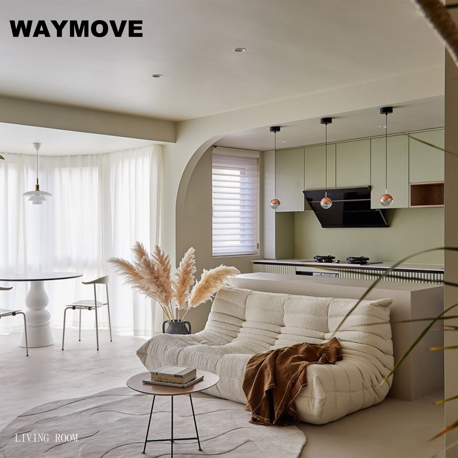 WAYMOVE Ready to Assemble Complete Sets of Kitchen Cabinets for Kitchen Furniture Use