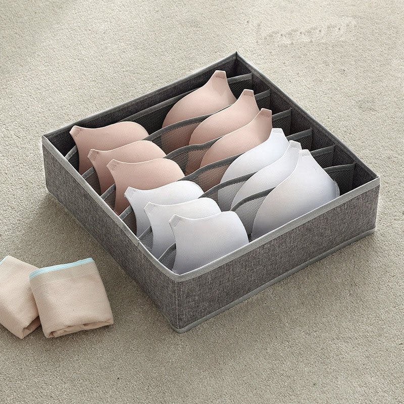 Simple Houseware Closet Underwear Organizer Drawer Divider Storage Bin Box for Bras,Panties,Socks,Ties