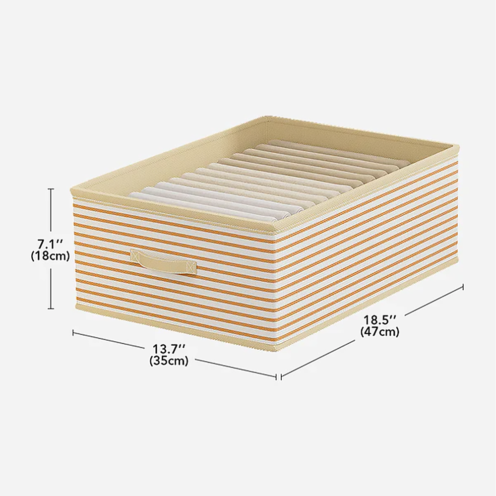 Joybos Foldable Cotton Drawer Organizers For Clothing non-woven fabrics storage box basket Wardrobe storage