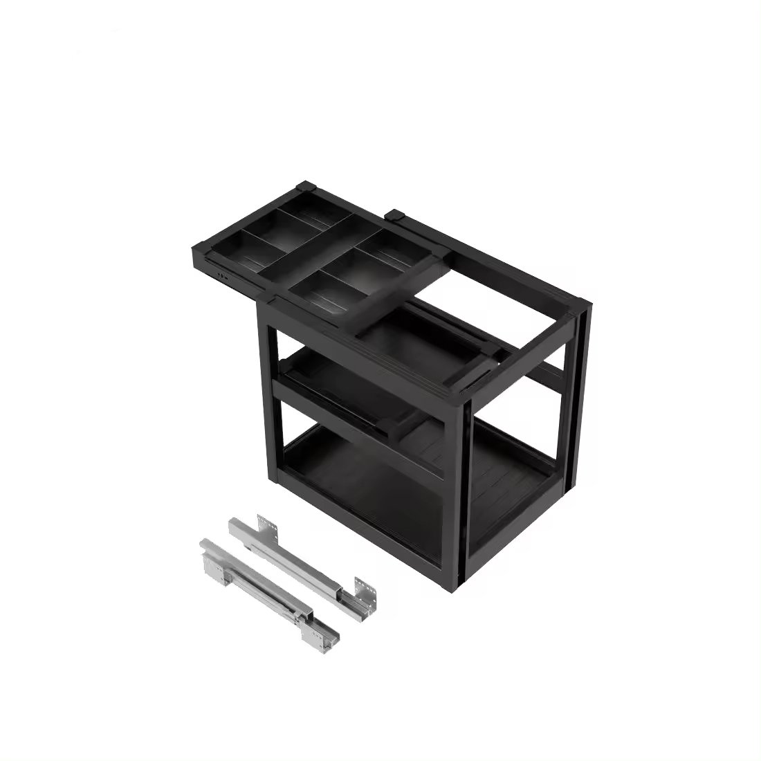Aluminum Kitchen Cabinet Seasoning Basket Drawer Basket Pull Out Sliding Basket Sliding In Cabinet kitchen cabinet storage