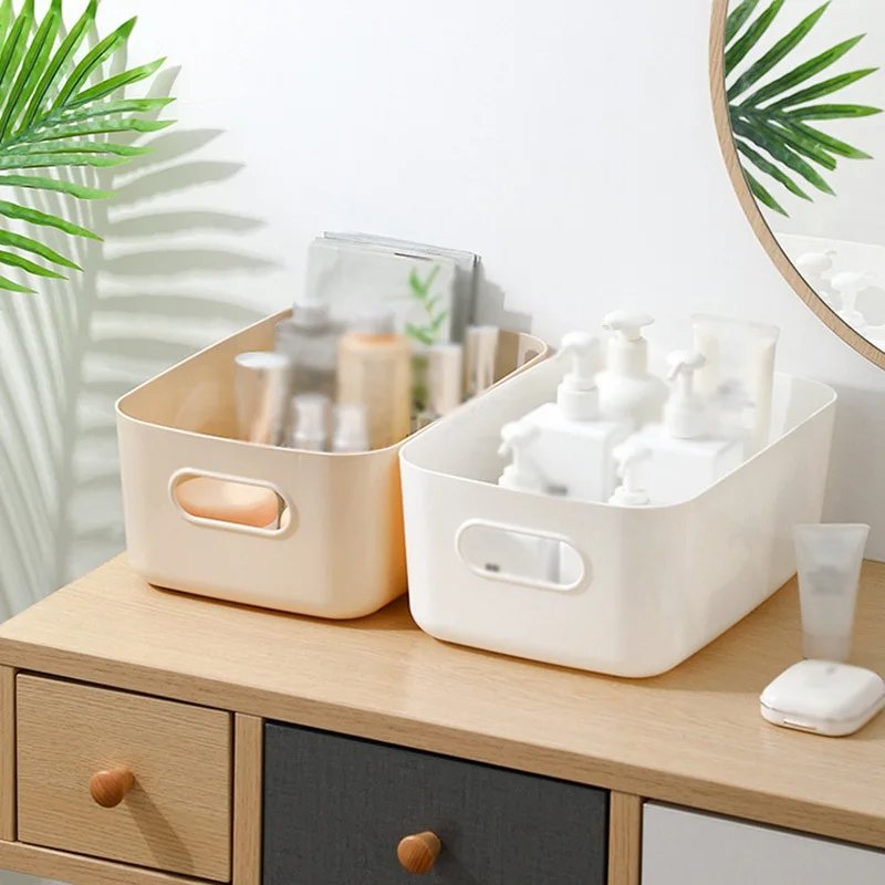 2 Size Kitchen Desk Snack Cosmetic Basket Drawers Multi-functional Plastic Storage box for Home