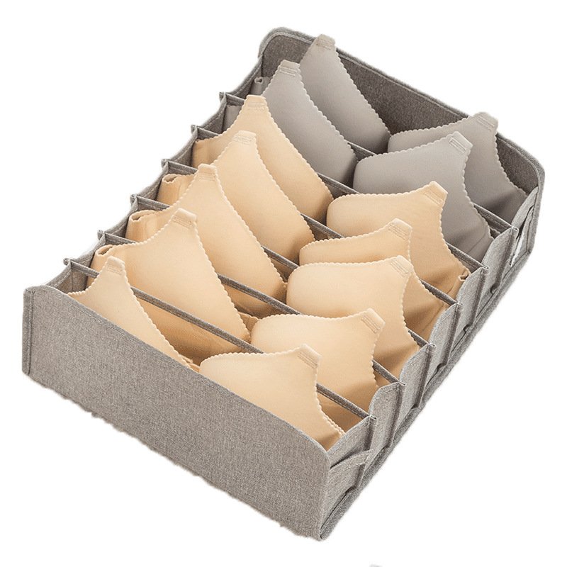 New Collapsible Underwear Storage Box Panties Socks Compartment Storage Box Drawer Organizer Dividers Cloth Storage Box