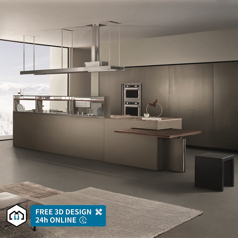 Automatic Gray Gloss L Shaped Modern Kitchen Cabinet Set Modular Price Modern Indoor Kitchen Cabinets