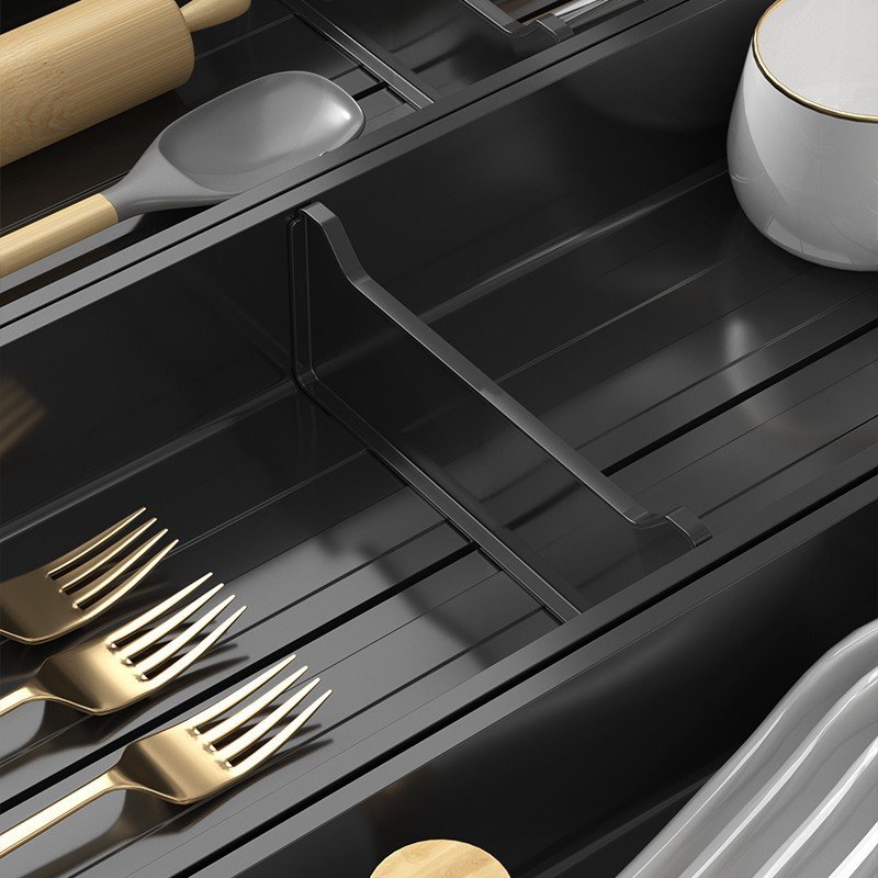 Kitchen drawer divider cutlery storage box household cabinet built-in partition knife and fork chopsticks rack kitchen