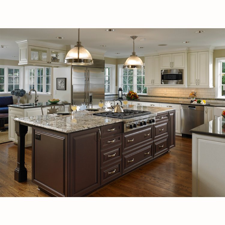 Luxury mahogany unfinished solid wood modular island cabinet ideas designs for sale antique kitchen cabinets