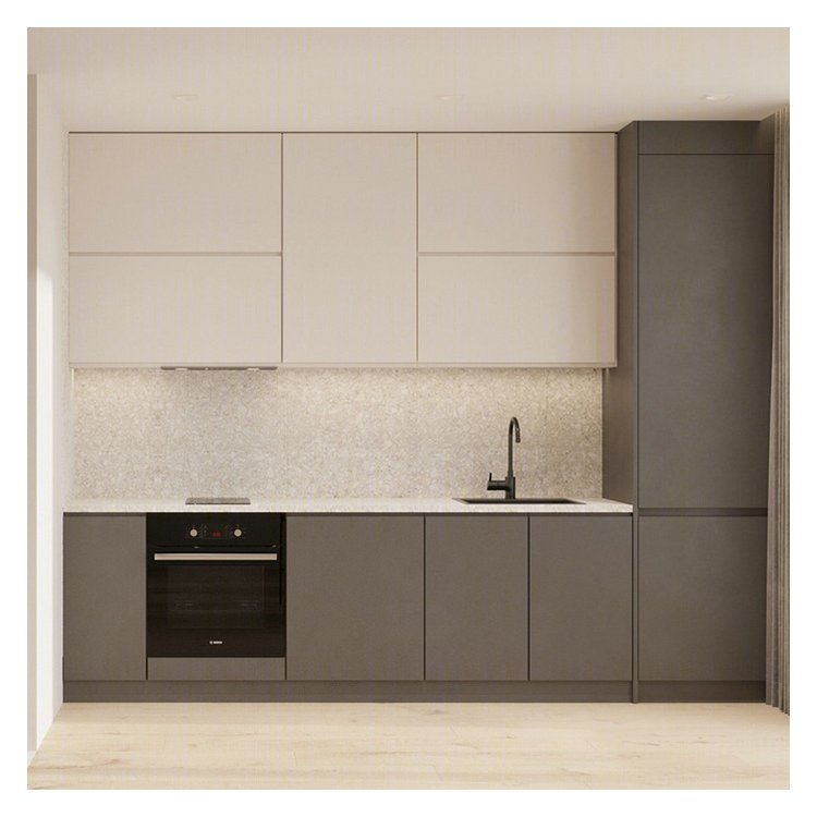 Custom apartment small kitchen cabinet complete sets modern mdf shaker wood kitchenette cupboard custom furniture manufacturer