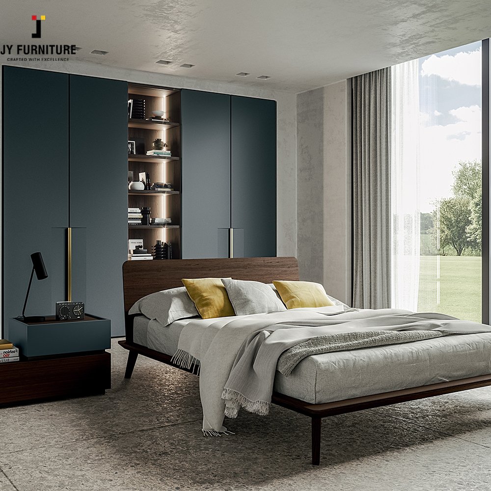 JY Modular DIY Wardrobe Closet with Shelves Freestanding Hardwood Wardrobes From Vietnam