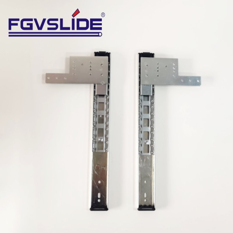 35 wide Cabinet door slide rail two-section lifting door type sliding guide rail TV drawer slide