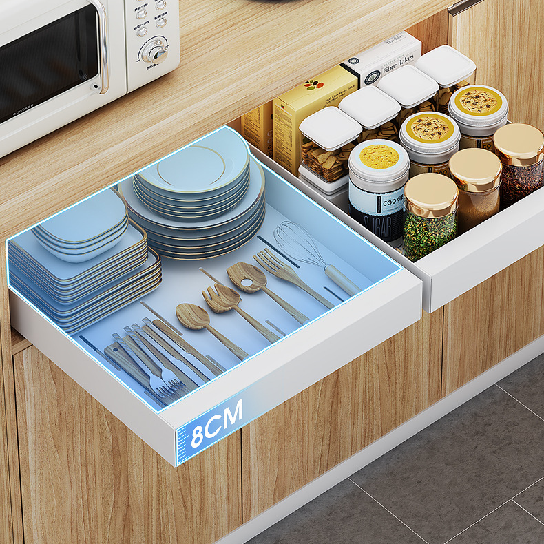 Hot Sell Slide Out Kitchen Cabinet Organizer Heavy Duty Storage Drawer Expandable Pull Out Cabinet Organizer Basket Drawer