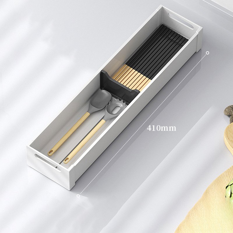 Cutlery storage box and kitchen drawer dispenser tray cutlery pull out drawer basket kitchen basket drawer