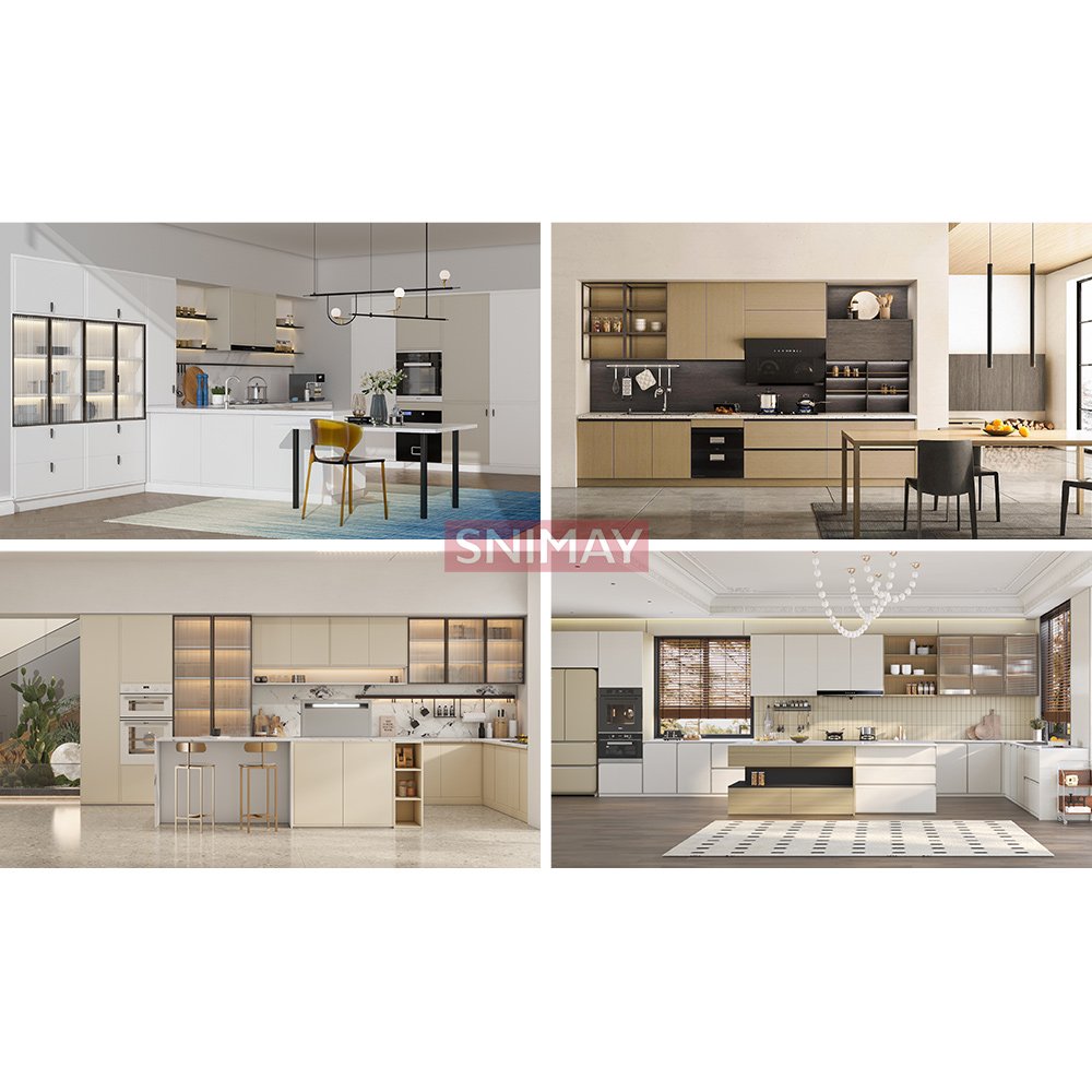 Wholesale Matt Luxury White Contemporary Melamine Design Modern Kitchen Cabinet