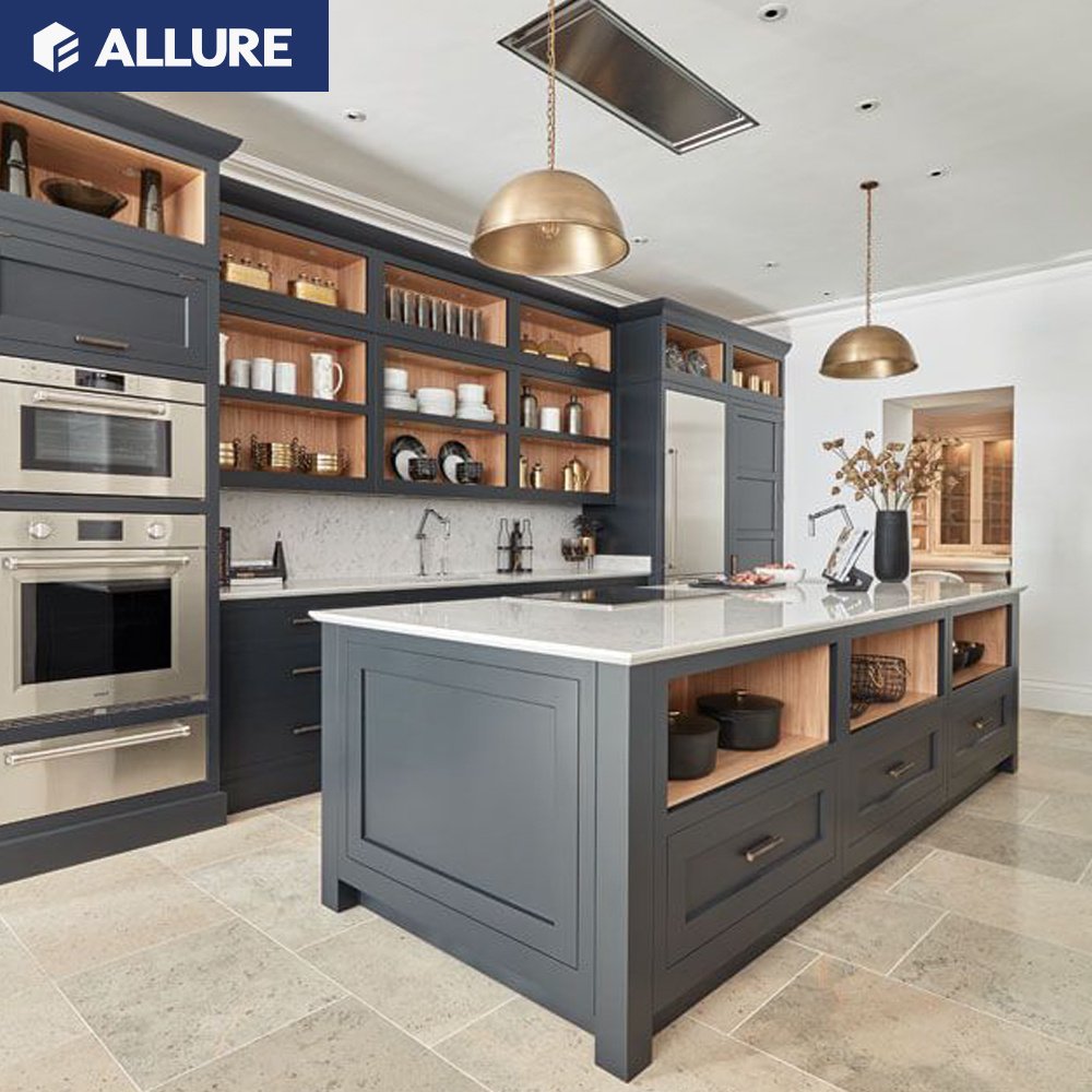 Allure High End Modern Set Luxury Furniture Shaker Style Modern Kitchen Cabinet Design