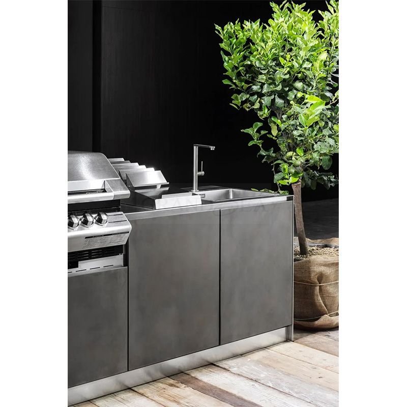 Modern Outdoor Kitchens Cabinet Design Stainless Steel Outdoor Kitchen BBQ Island With Grill