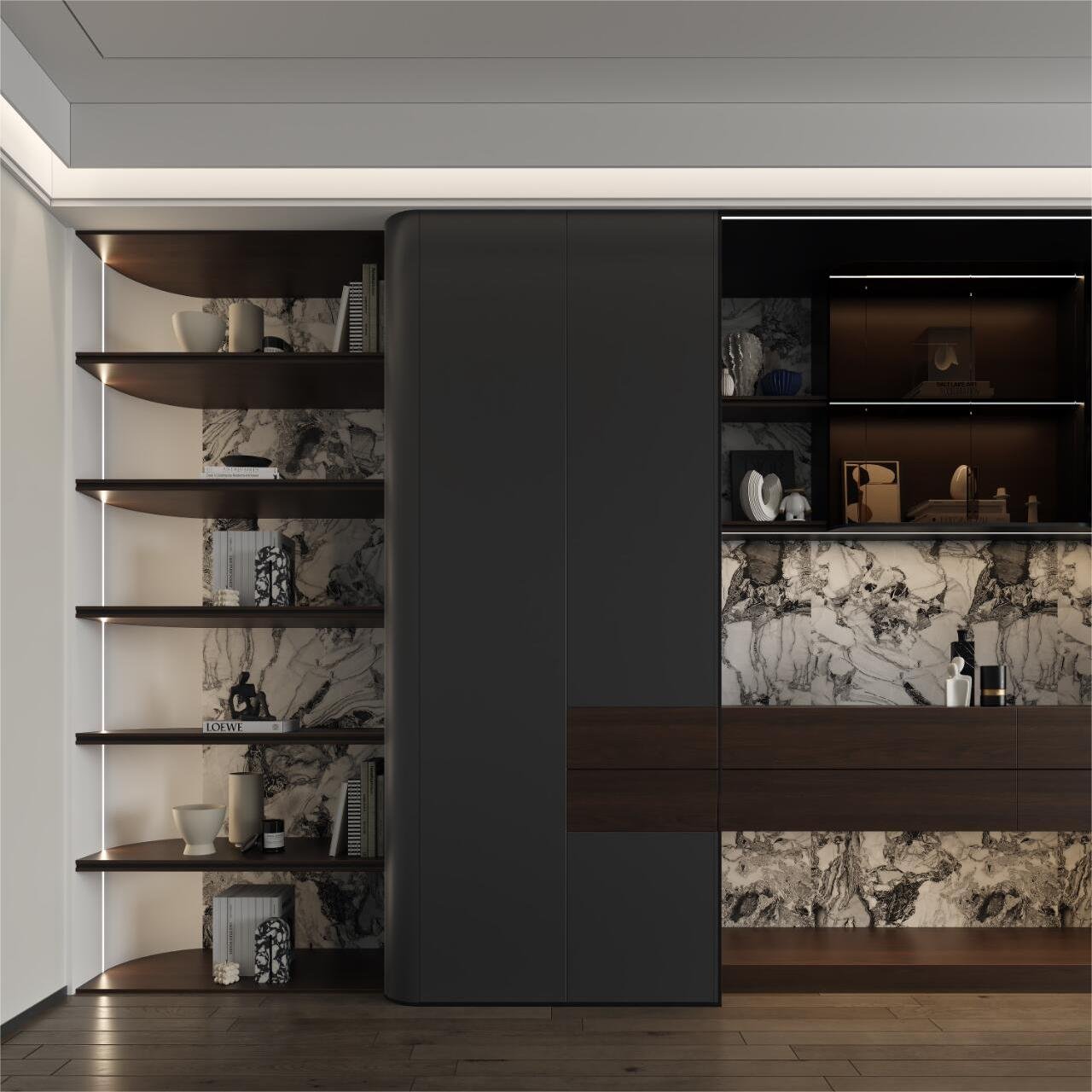 Modern Black Glass Kitchen Sink with Cabinet Plywood Carcase Hinge Drawer Slide Faucet & Backsplash