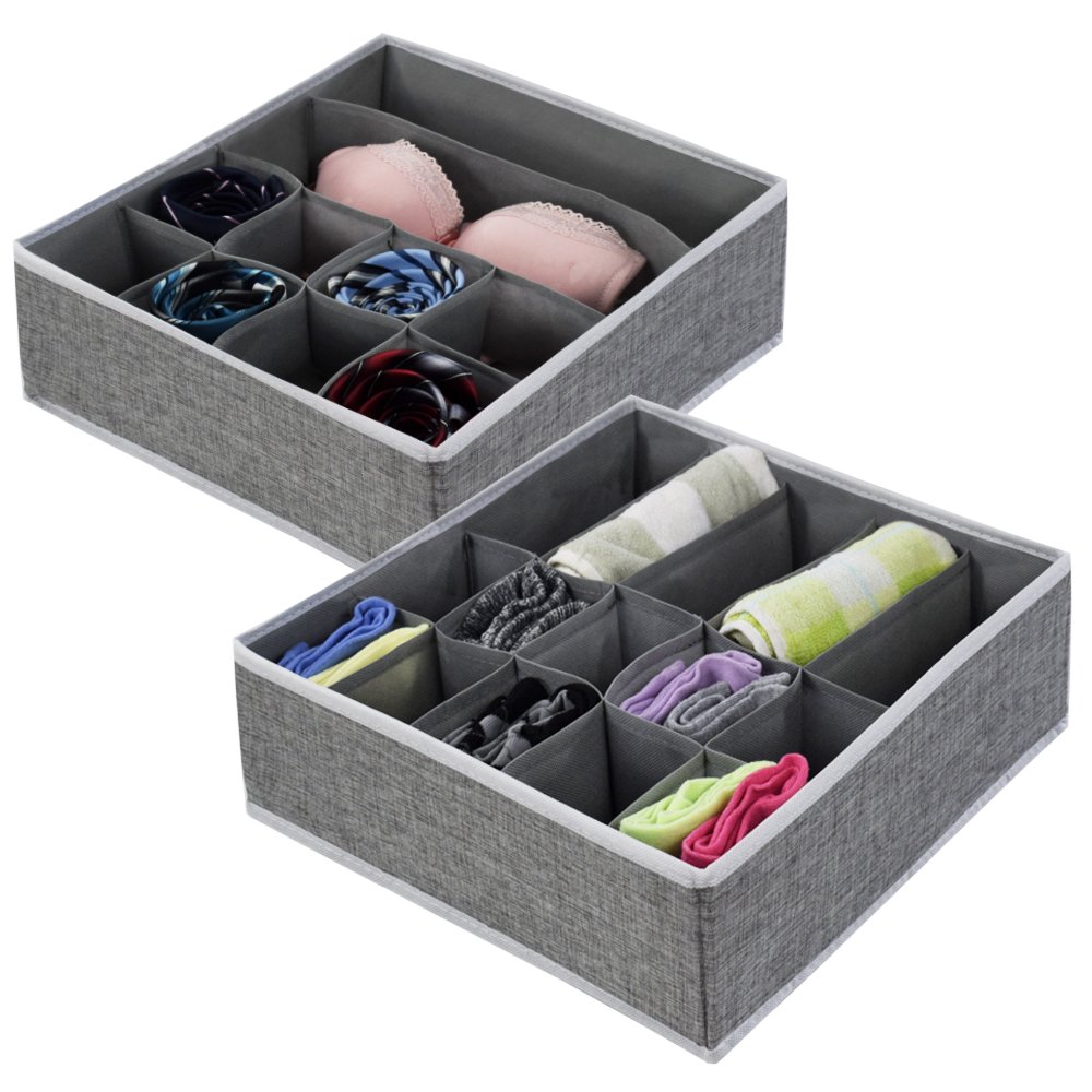 Closet Organizer Underwear Bras Socks Shorts Ties Wardrobe Drawer Divider Storage Box Organizer Case Divider Kit Foldable Modern
