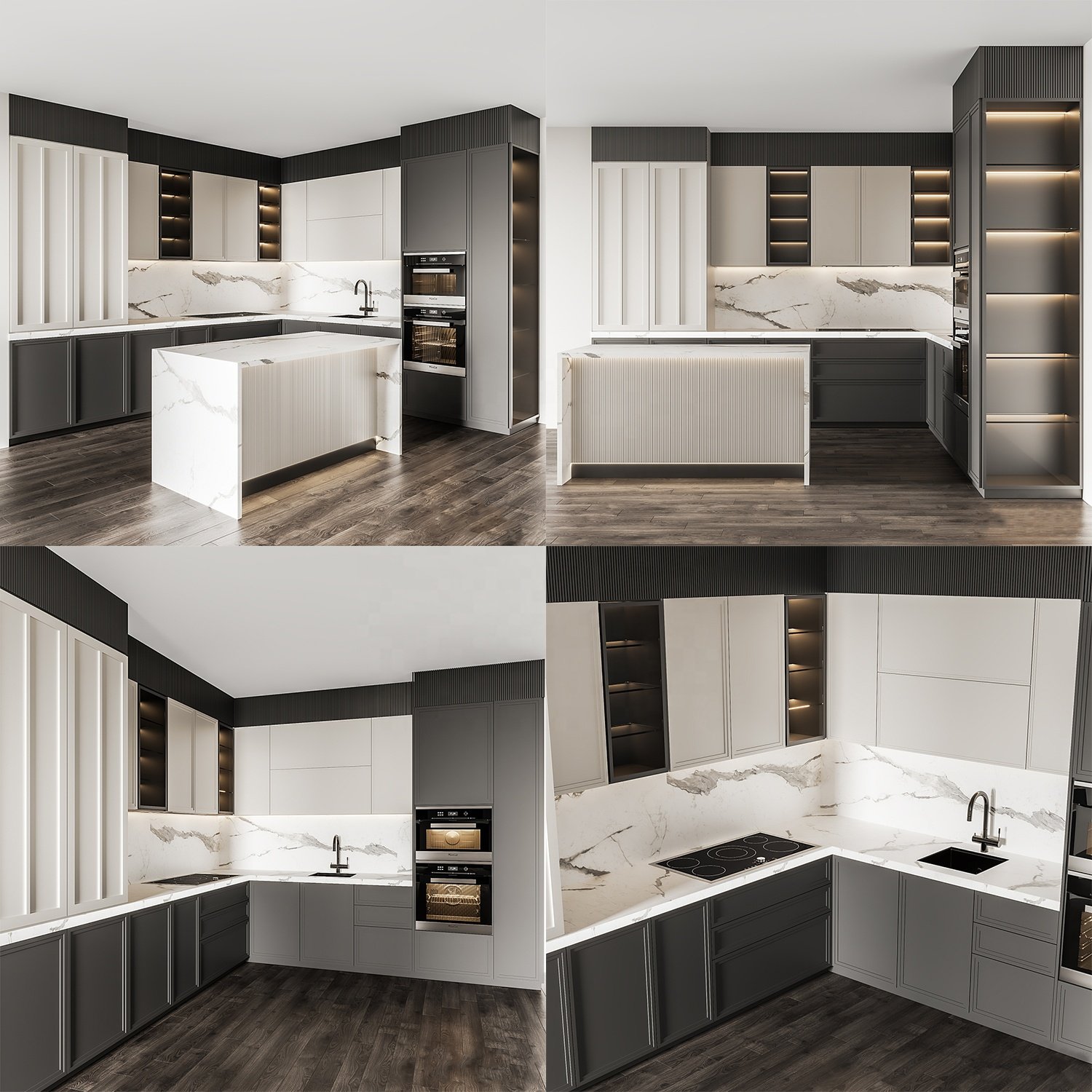 PA American complete cheap whole miniature wooden full kitchen cabinet set