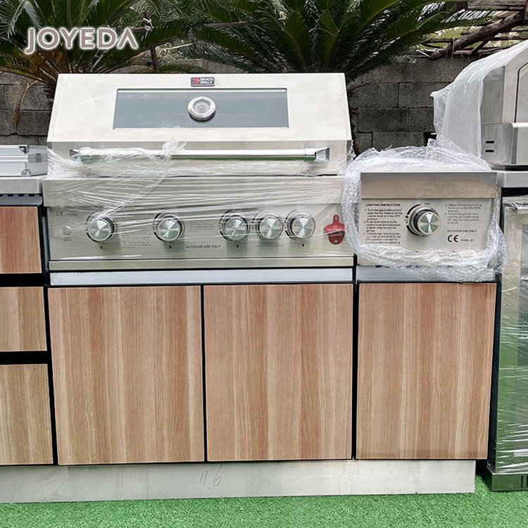 China factory Portable Charcoal Barbecue Grill Smoker Bbq Grills 3 in 1 outdoor kitchen