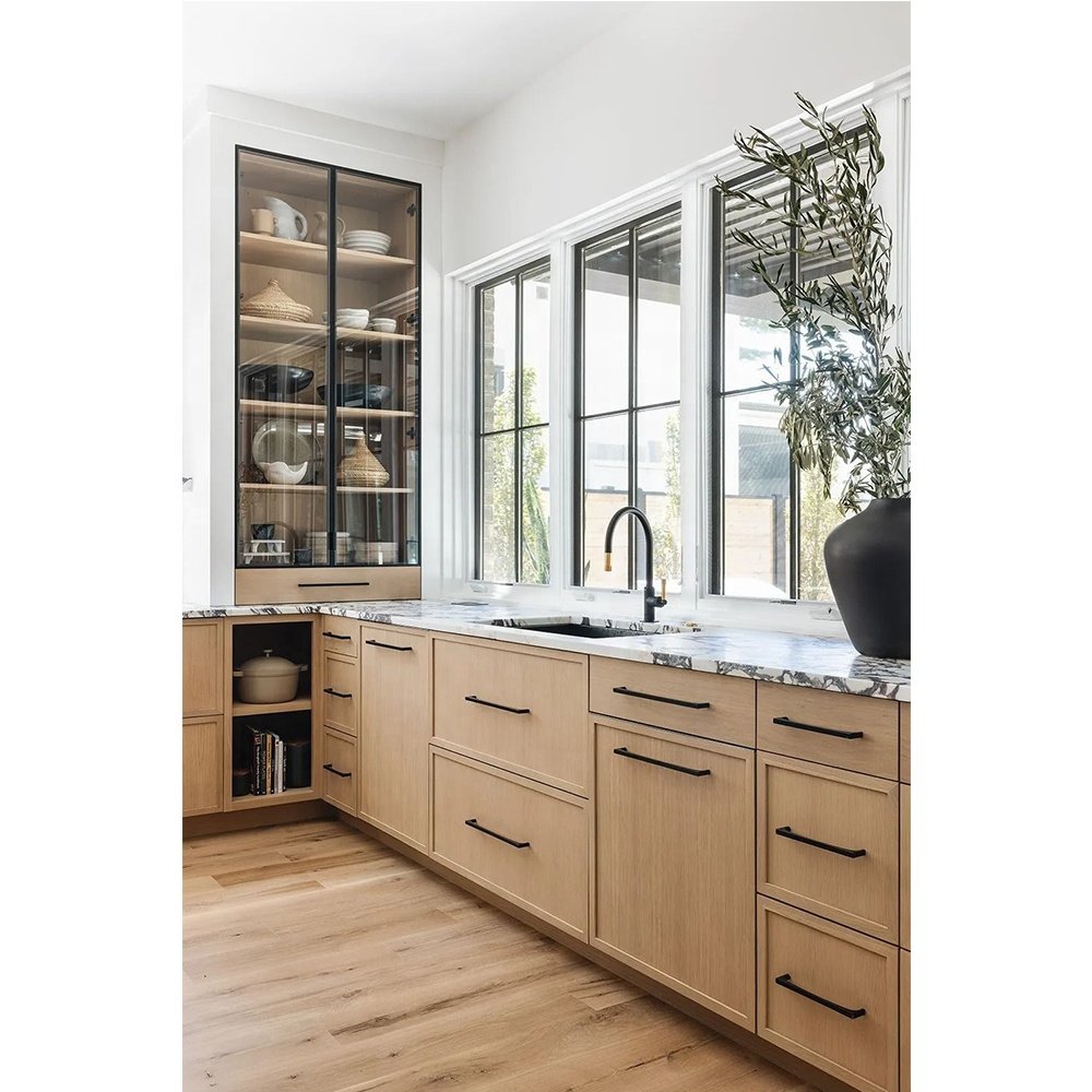 Artisan Customized Contemporary Natural Wood Kitchen Island Modern Glass Kitchen Island Wood Design