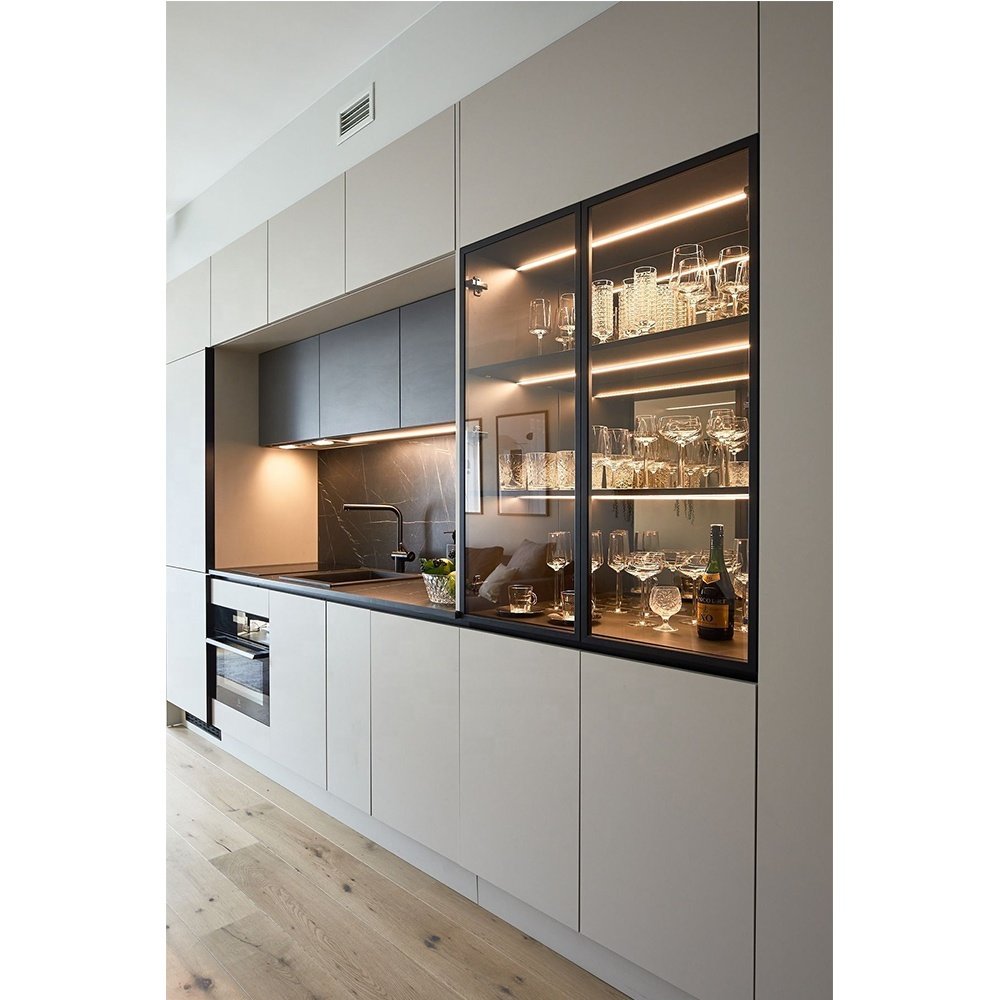 Artisan Customized Contemporary Natural Wood Kitchen Island Modern Glass Kitchen Island Wood Design