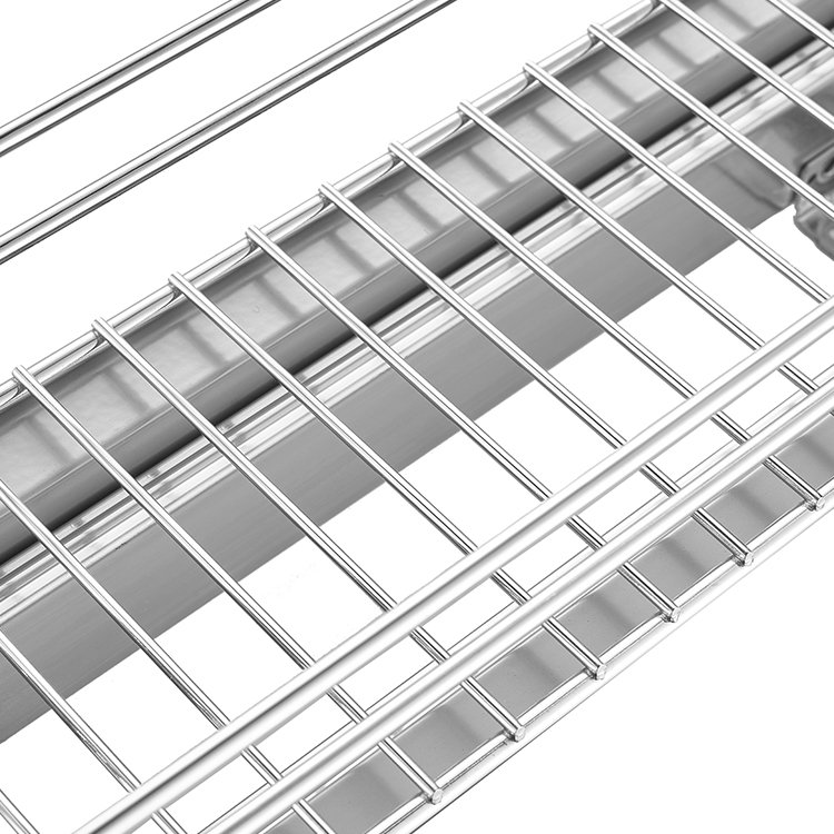 wholesale Two layers of Kitchen Cabinet Basket Drawers Pull Out Basket Smooth guide kitchen base Kitchen Basket Smooth guide