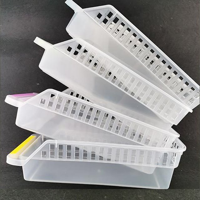 JILEN- Refrigerator plastic storage basket household kitchen egg box fruit and vegetable sorting frame PP drawer type storage box displ